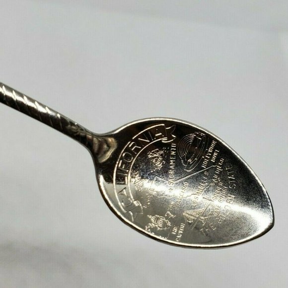 Seabees Fighting Bee Graphic California Engraved Mini Spoon Home Décor - Picture 5 of 12